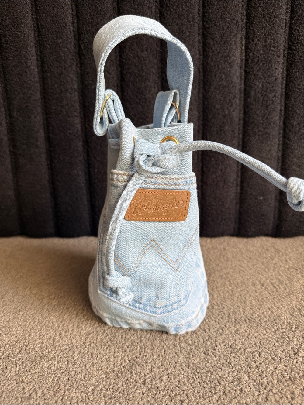 Wrangler Light Blue Denim Bucket Bag
